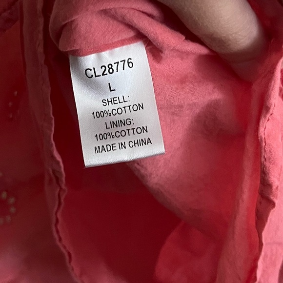 Pink Floral Eyelet Tank - Picture 6 of 7